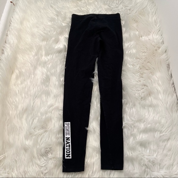 Victoria’s Secret PINK Cropped Yoga Legging Black White - Picture 8 of 9